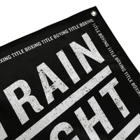variant:lifestyle::TITLE Boxing Train Fight Win Repeat Banner close up view