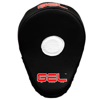 variant:lifestyle::TITLE Boxing Gel World Contoured Punch Mitts front inside view