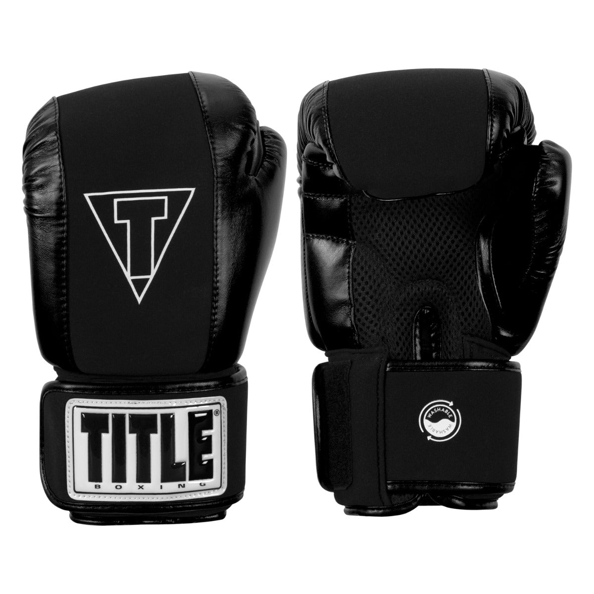 color:black::TITLE Boxing Gel Washable Fitness Gloves 3.0 main view