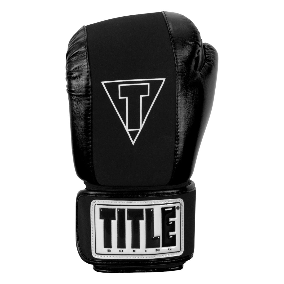 variant:black::TITLE Boxing Gel Washable Fitness Gloves 3.0 front view