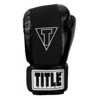 variant:black::TITLE Boxing Gel Washable Fitness Gloves 3.0 front view