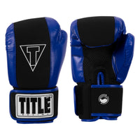 color:black/blue::TITLE Boxing Gel Washable Fitness Gloves 3.0 main view