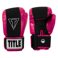 color:black/hot pink::TITLE Boxing Gel Washable Fitness Gloves 3.0 main view