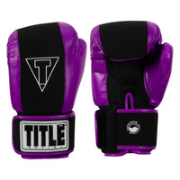 color:black/purple::TITLE Boxing Gel Washable Fitness Gloves 3.0 main view