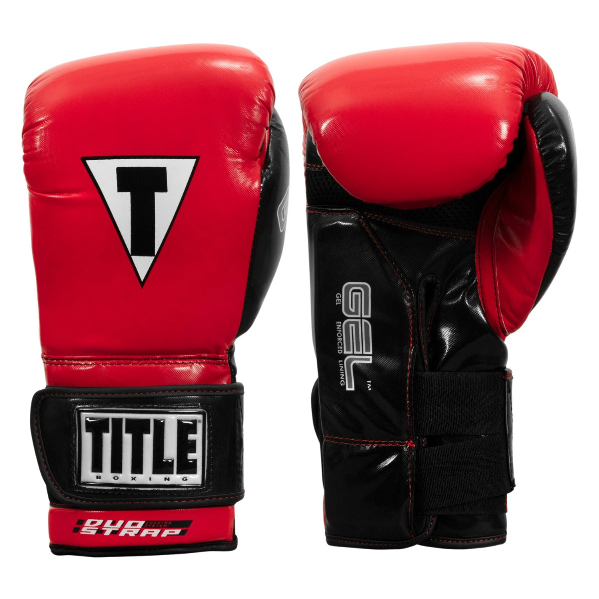 color:Red/Black::TITLE Boxing Gel Glory Super Bag Gloves 2.0 main view