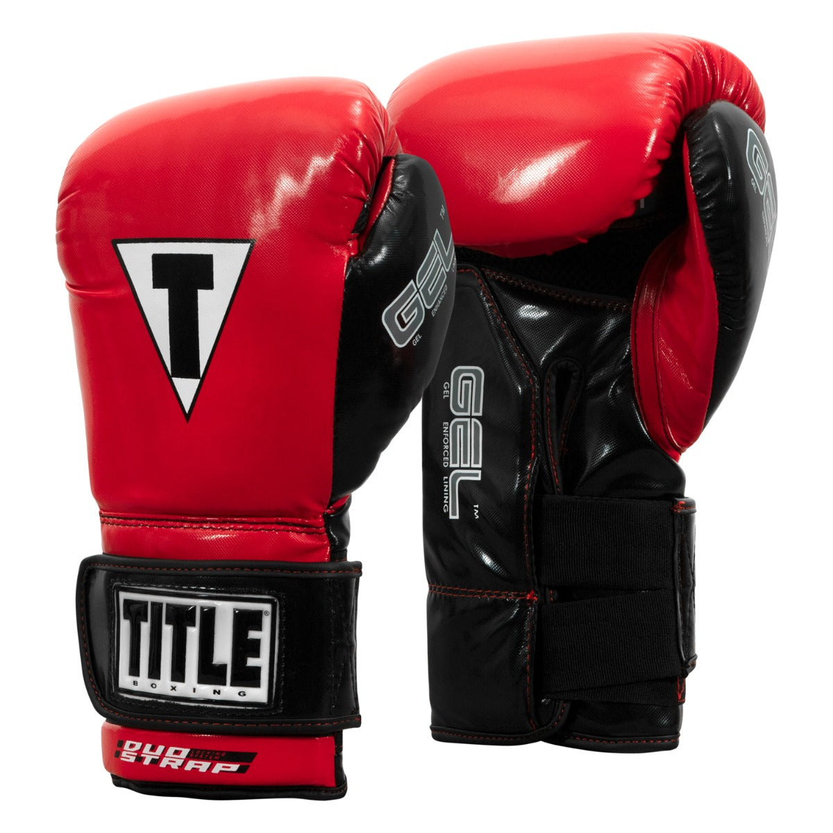 variant:Red/Black::TITLE Boxing Gel Glory Super Bag Gloves 2.0 side view