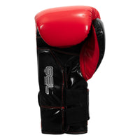 variant:Red/Black::TITLE Boxing Gel Glory Super Bag Gloves 2.0 palm view