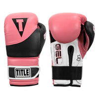 color:Pink/Black::TITLE Boxing Gel Suspense Training Gloves main view