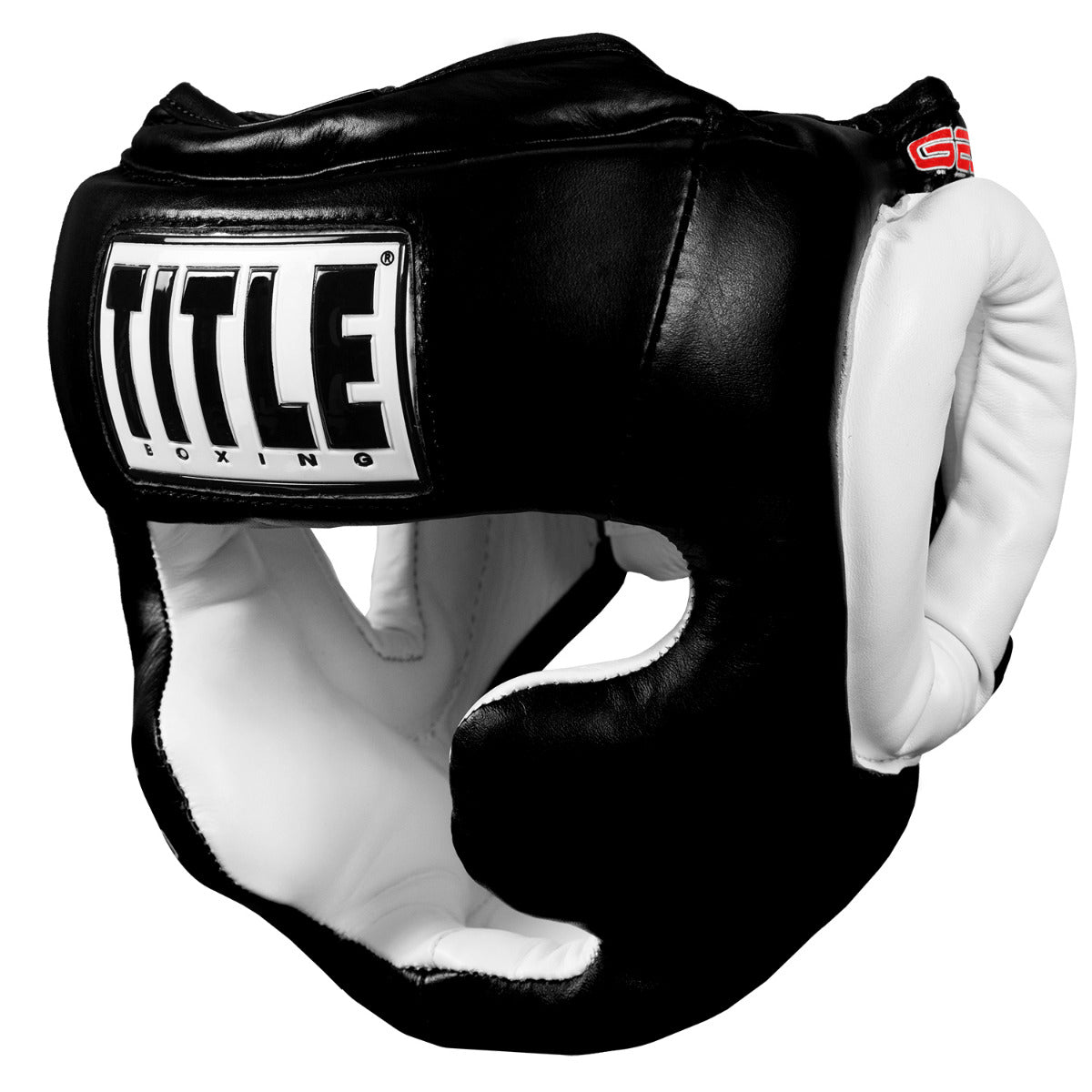 color:Black::TITLE Boxing Gel World Full Face Training Headgear main view