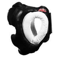 variant:Black::TITLE Boxing Gel World Full Face Training Headgear side view