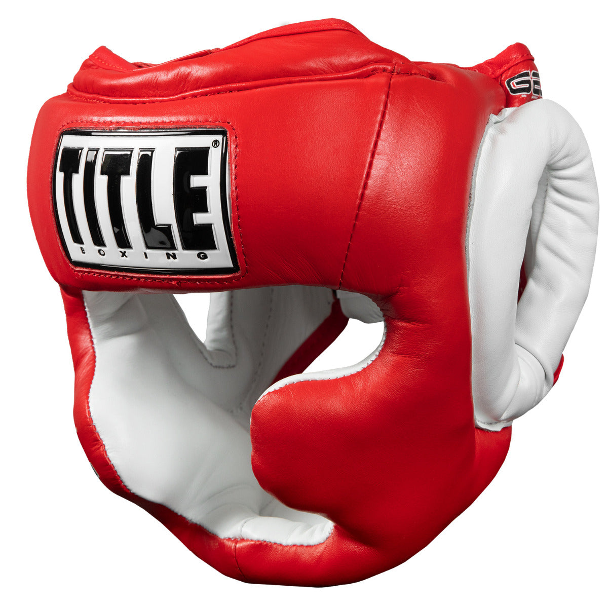 color:Red::TITLE Boxing Gel World Full Face Training Headgear main view