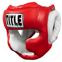 color:Red::TITLE Boxing Gel World Full Face Training Headgear main view