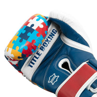 variant:lifestyle::TITLE Boxing Gel World V2T Limited Edition Autism Awareness Bag Gloves fifth view