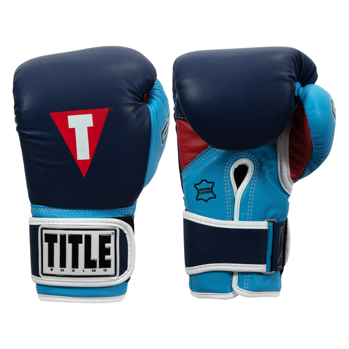color:navy/navy::TITLE Boxing Gel World V2T Bag Gloves main view