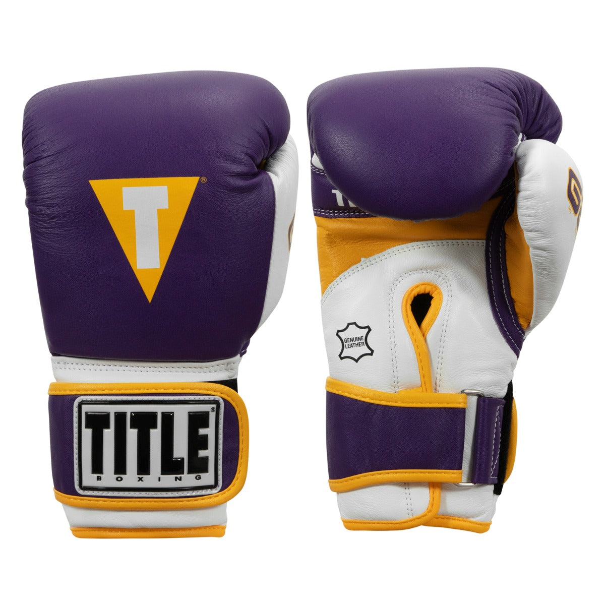color:purple/white::TITLE Boxing Gel World V2T Bag Gloves main view
