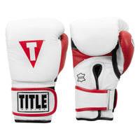 color:white/red::TITLE Boxing Gel World V2T Bag Gloves main view