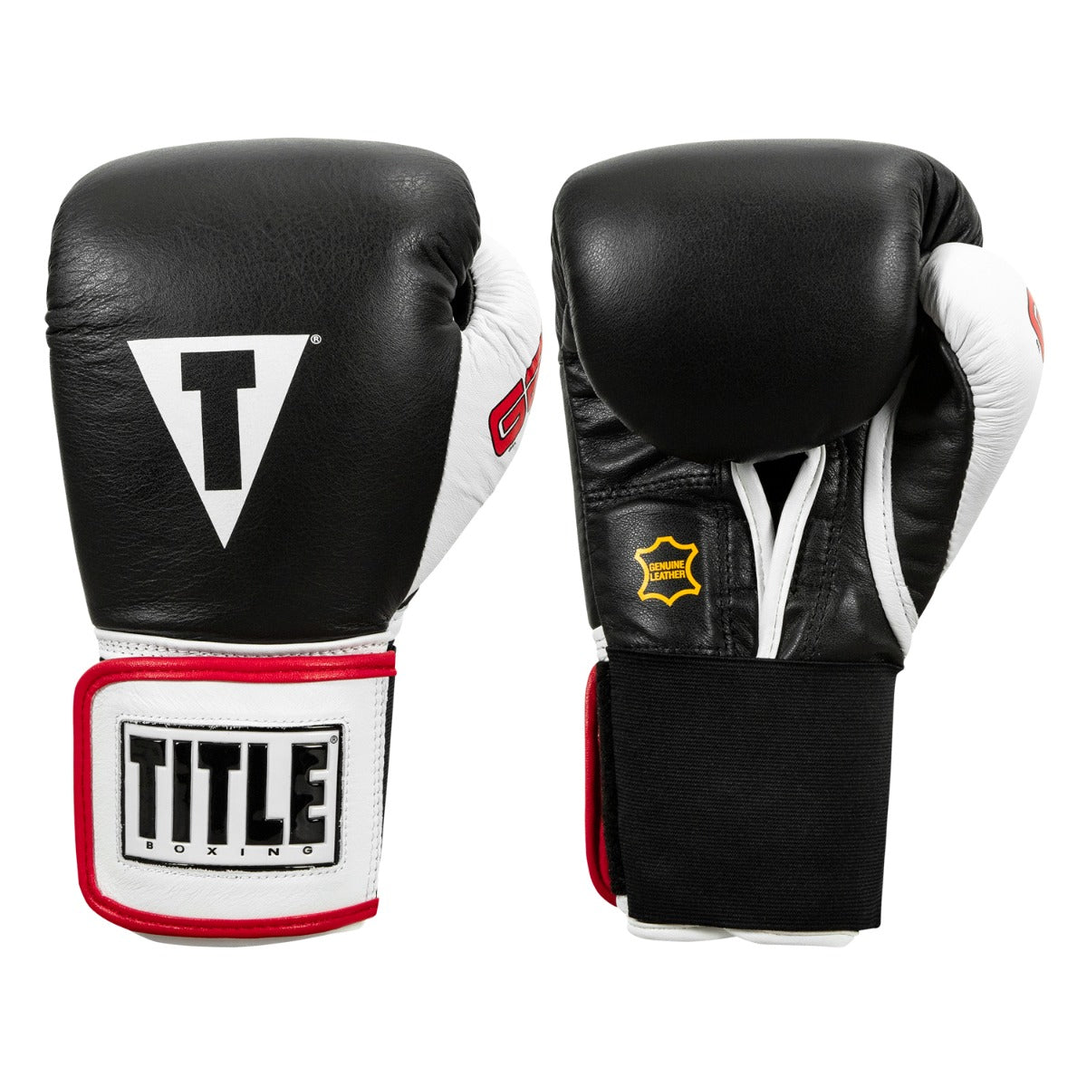 color:Black::TITLE Boxing Gel World Elastic Training Gloves