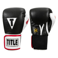 color:Black::TITLE Boxing Gel World Elastic Training Gloves