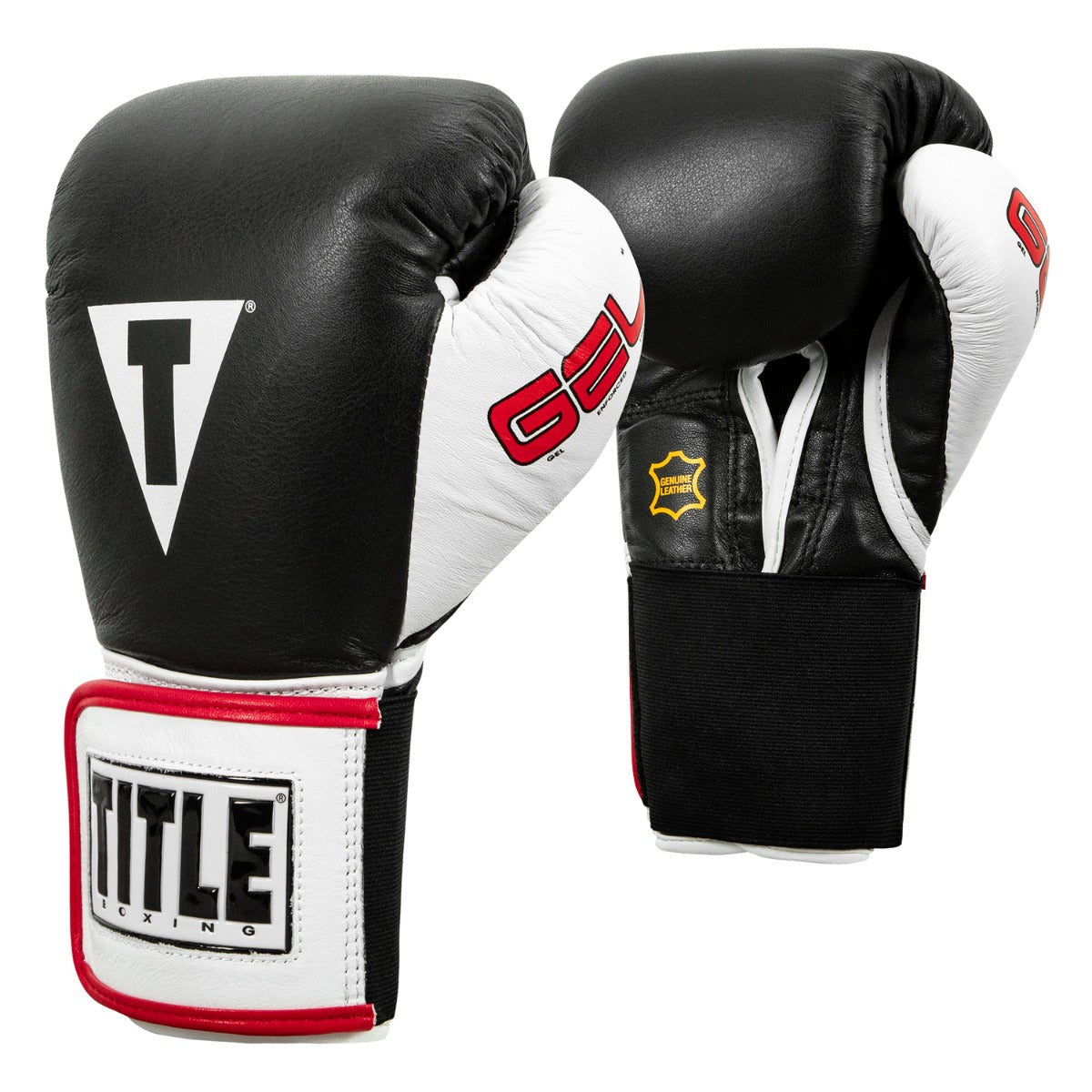 variant:Black::TITLE Boxing Gel World Elastic Training Gloves
