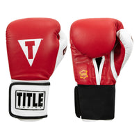 color:Red::TITLE Boxing Gel World Elastic Training Gloves