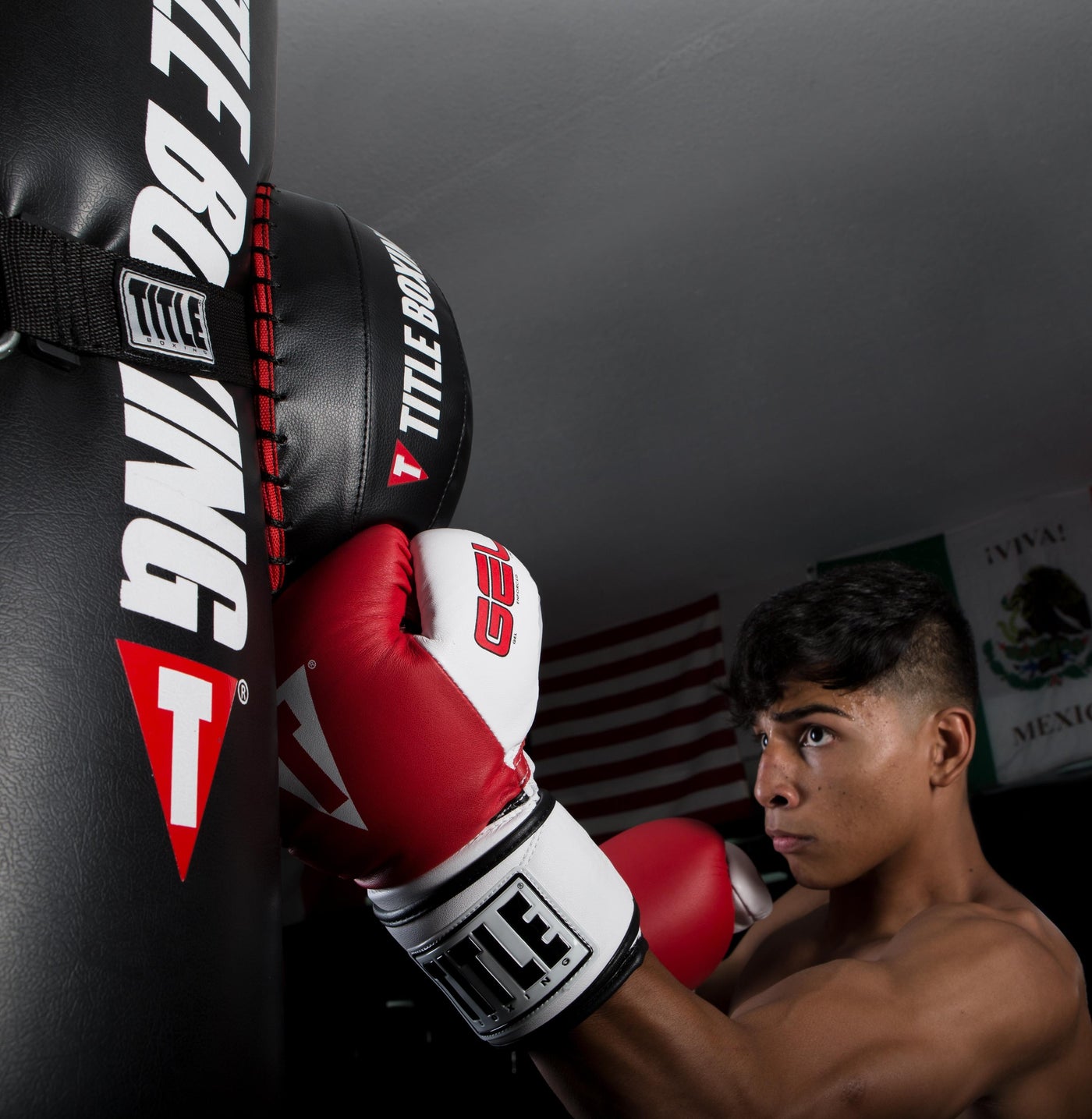 variant:Lifestyle::TITLE Boxing Heavy Bag Strike Foe uppercut