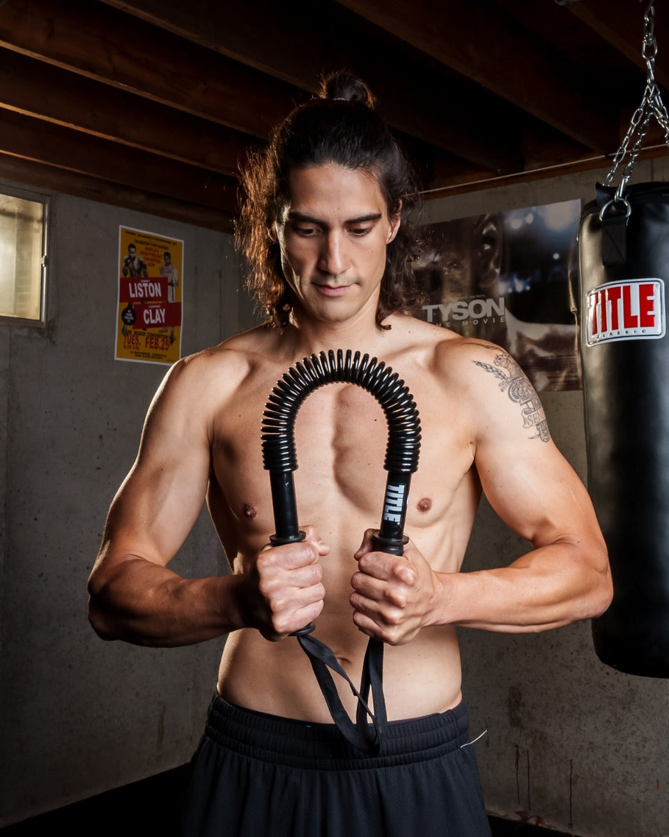 variant:lifestyle::TITLE Boxing Heavy-Duty Power Worker 2.0 being used by a boxer