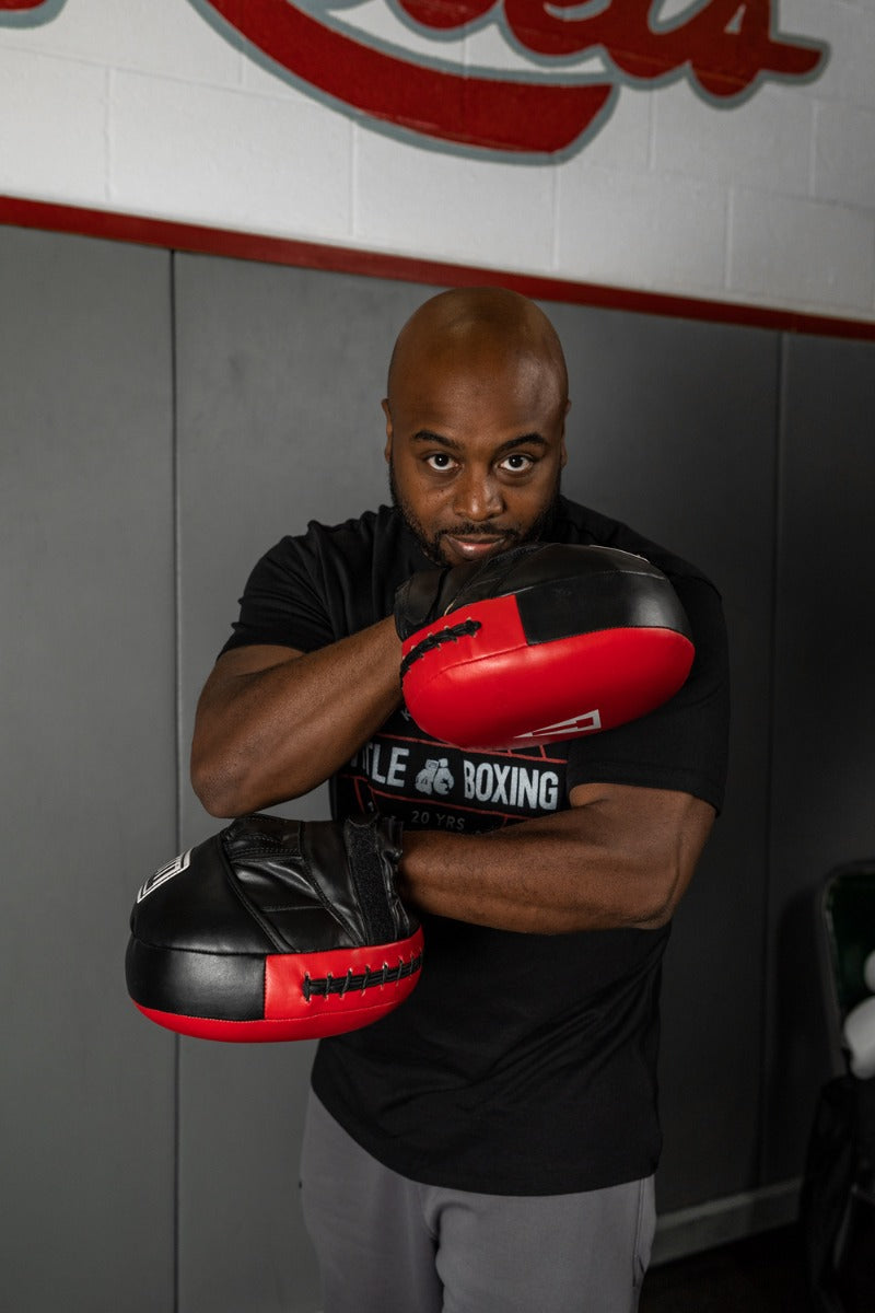 variant:lifestyle::TITLE Boxing "Double-Stuff" Jumbo Punch Mitts fifth view