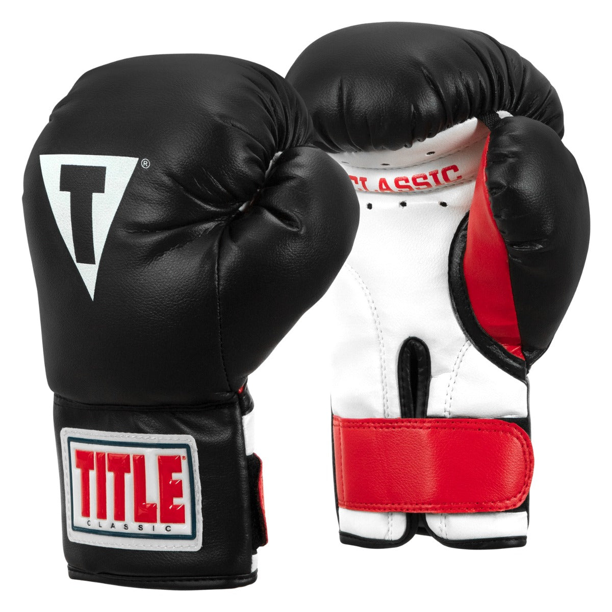 variant:black/white/red::TITLE Classic Kid & Youth Boxing Gloves 2.0 second view