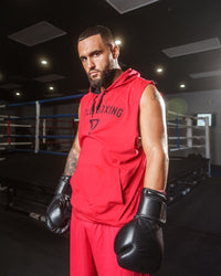 variant:Black::TITLE Boxing Ko-Vert Training Gloves man posing in gloves