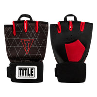 color:black/red::TITLE Boxing Defender Sublimated Glove Wraps