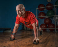 variant:lifestyle::TITLE Boxing Power Push-Up Plus in use