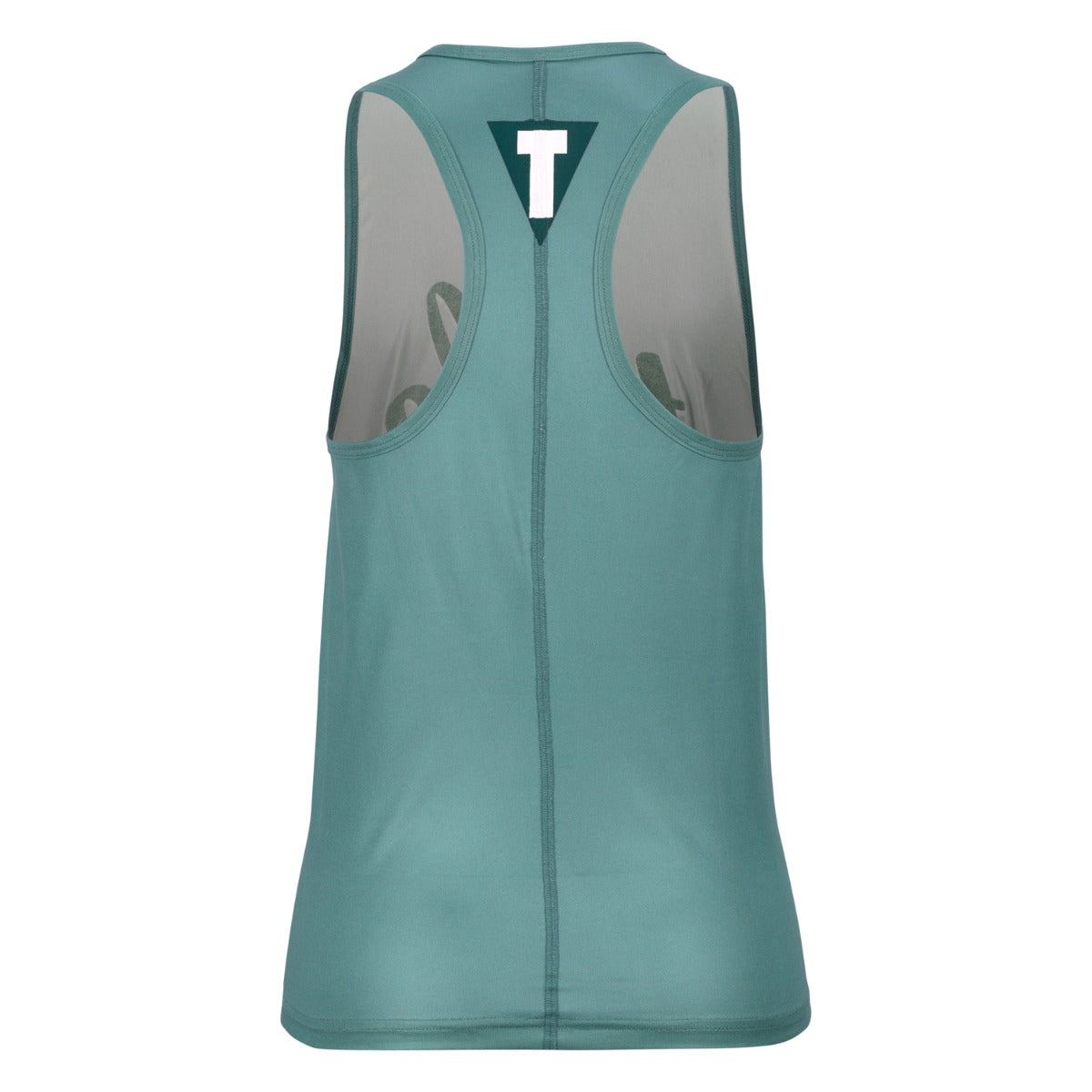 variant:blue::TITLE Boxing Script Racerback Women's Tank back view