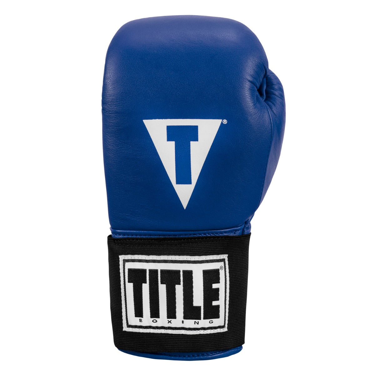 variant:blue::TITLE Boxing Masters USA Boxing Competition Gloves - Elastic front view