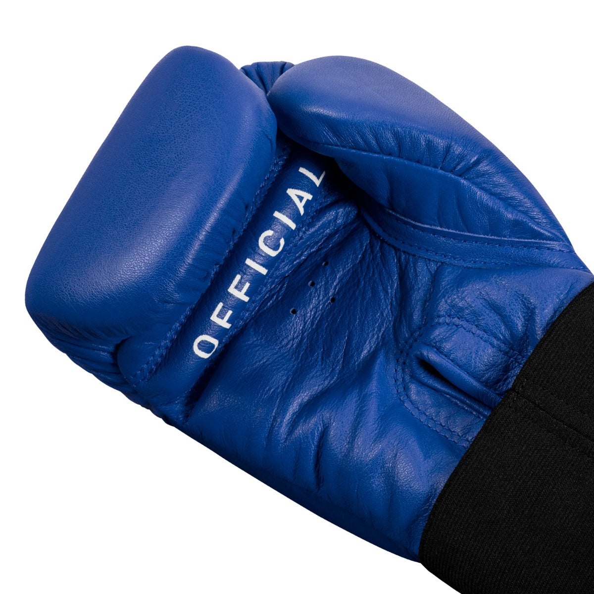 variant:blue::TITLE Boxing Masters USA Boxing Competition Gloves - Elastic palm view