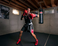 variant:red::TITLE Boxing Masters USA Boxing Competition Gloves - Elastic guy left hook