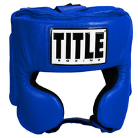 variant:blue::TITLE Boxing USA Boxing Masters Competition Headgear front view