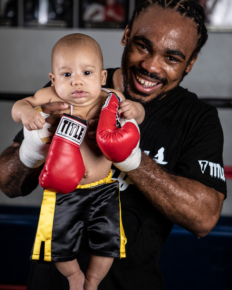variant:red::TITLE Boxing 3.5” Mini Boxing Gloves baby with gloves