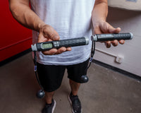 variant:Lifestyle::TITLE Boxing Smart Electronic Count Jump Rope Rudy holding the counters