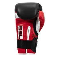 variant:Red/Black/White::TITLE Boxing Gel Lava Leather Series Training Gloves back view
