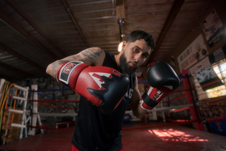 TITLE Boxing Gel Lava Leather Series Training Boxing Gloves