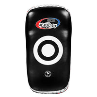 variant:lifestyle::TITLE Muay Thai Leather Contoured Thai pads ( Pair) front view