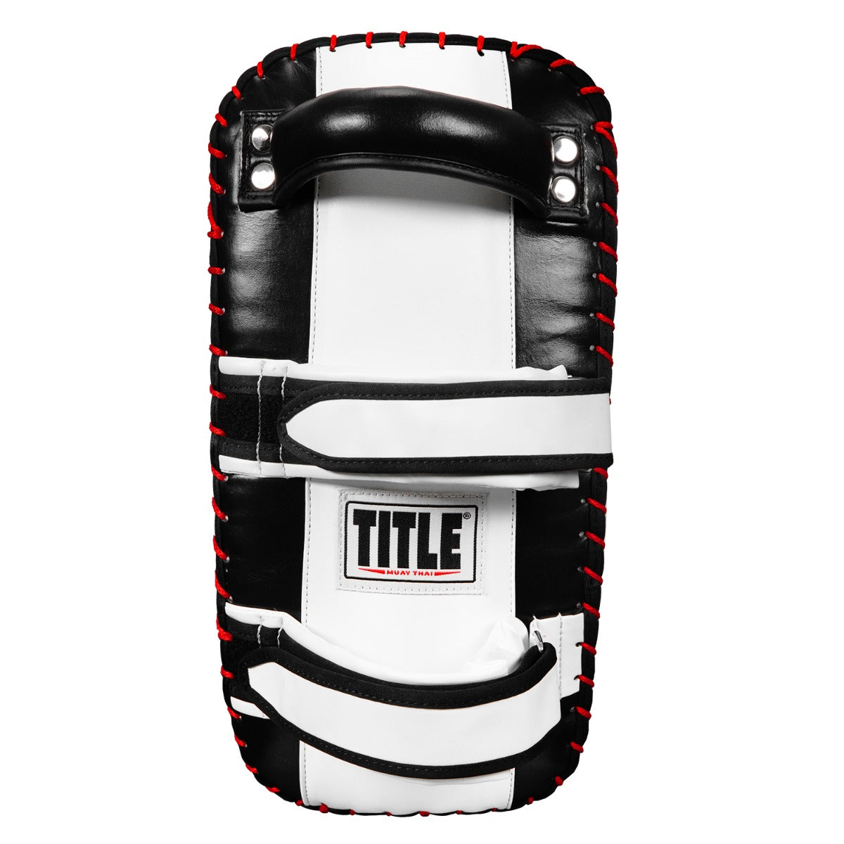 variant:lifestyle::TITLE Muay Thai Leather Contoured Thai Pads ( Pair) back view