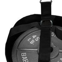 variant:lifestyle::TITLE Boxing Open-Face Bag Anchor how to use the weights to anchor a bag