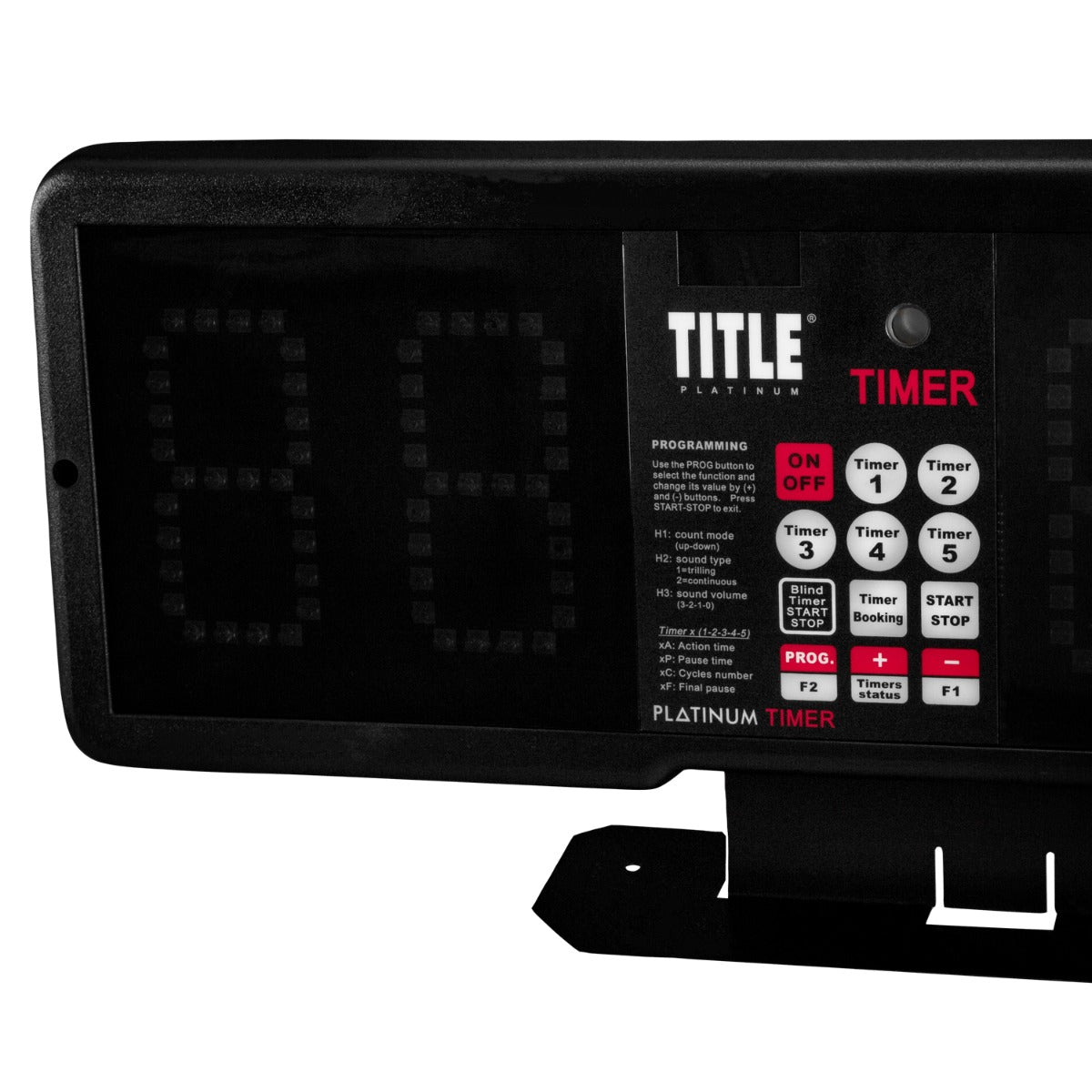 variant:lifestyle::TITLE Platinum Professional Fight & Gym Timer close up view
