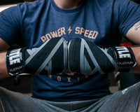 variant:lifestyle::TITLE Platinum 180" Semi Elastic Hand Wraps hands together