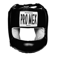 variant:Black::Pro Mex Pro Facesaver Headgear 3 front view