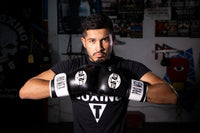 variant:Black::Pro Mex Professional Bag Gloves V3.0 man posing in gloves