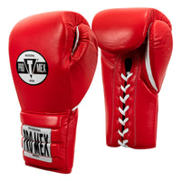 variant:Red/White::Pro Mex Professional Lace Sparring Gloves V3.0 side view