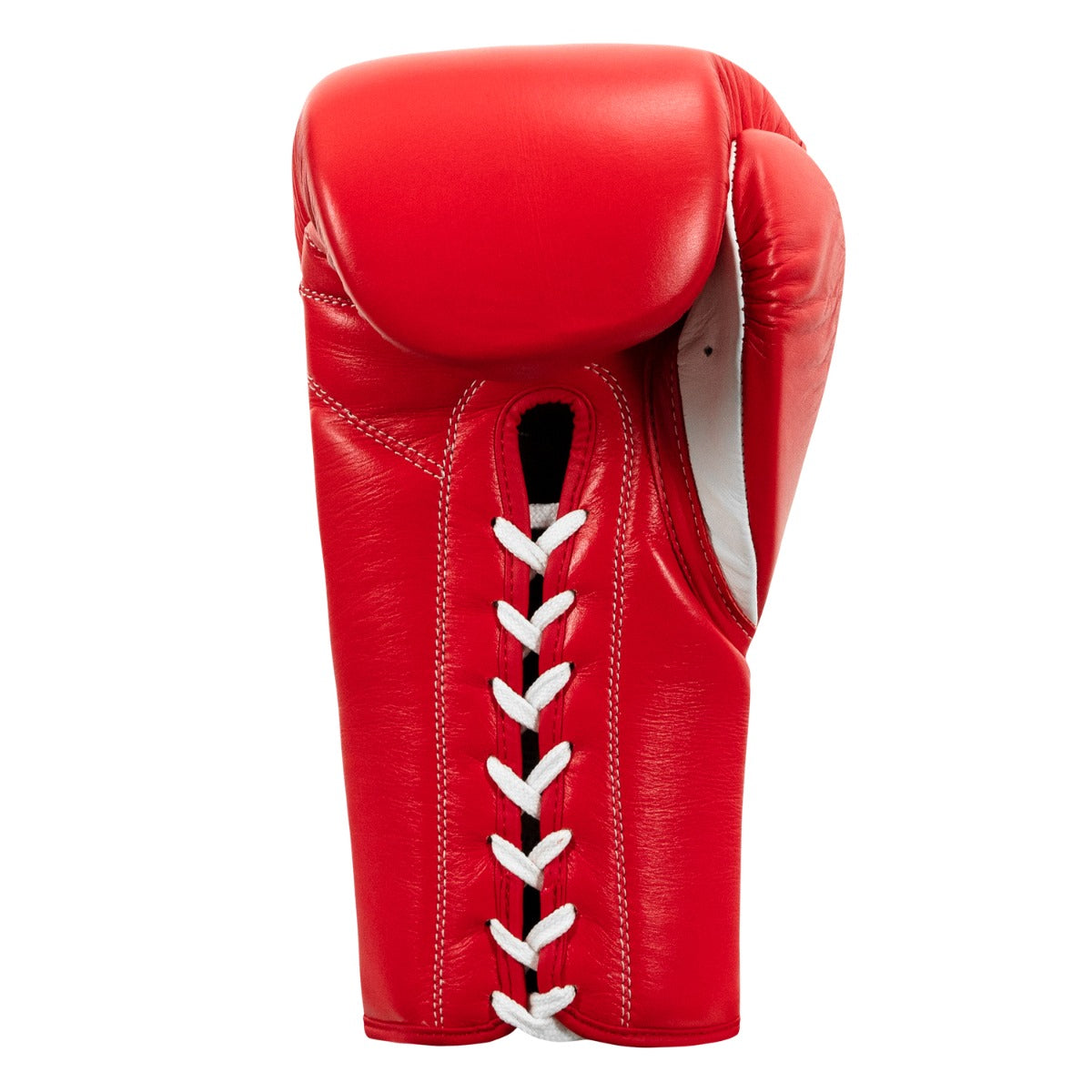 variant:Red/White::Pro Mex Professional Lace Sparring Gloves V3.0 back view
