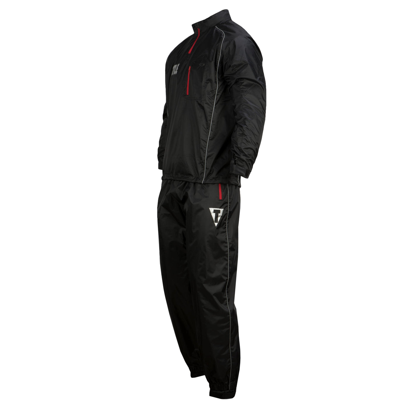 variant:lifestyle::TITLE Platinum Prevail Rubberized Sauna Suit main view side view